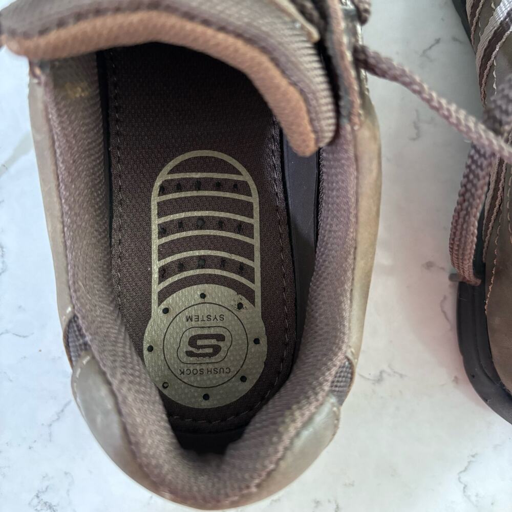 SKECHERS  Cush Shock Mens 8 Brown Casual Comfort Walking Shoe Sneaker - Picture 10 of 12